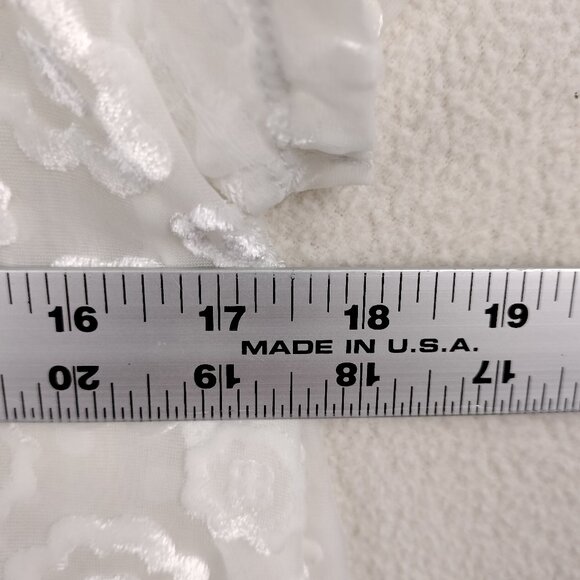 Abercrombie & Fitch White Shear Fairy Top Womens M Floral Gauzy Cottagecore Y2K - Picture 9 of 15